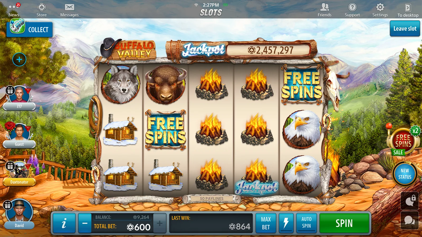 Tampilan permainan slot PANEN77 dengan reel dan simbol berwarna